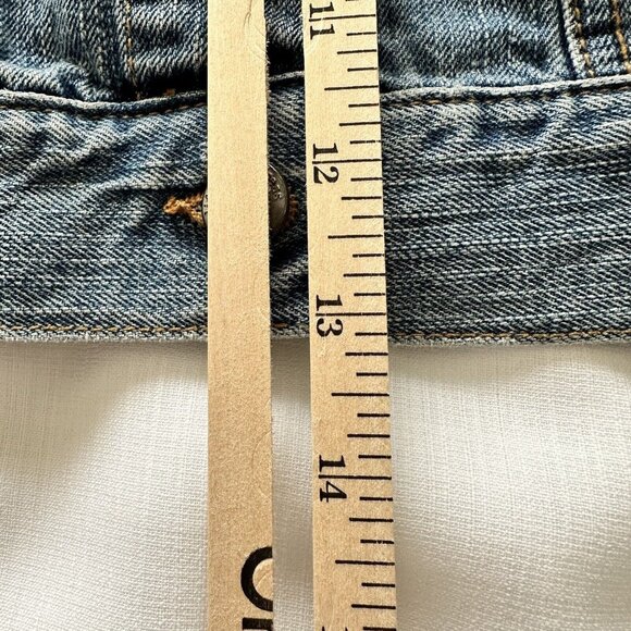 Life In Progress 80s Cropped Style Women's Denim Trucker Vest SZ M Biker Boho - Picture 6 of 8